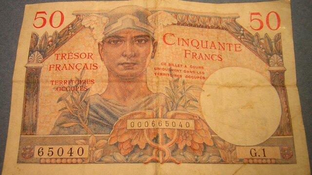 50 francs Trésor Français type 1947