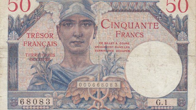 50 francs Trésor Français type 1947