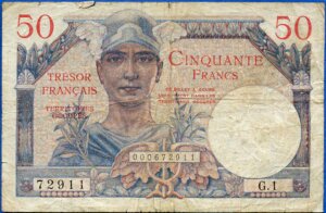 50 francs Trésor Français type 1947