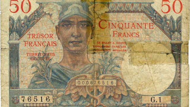 50 francs Trésor Français type 1947