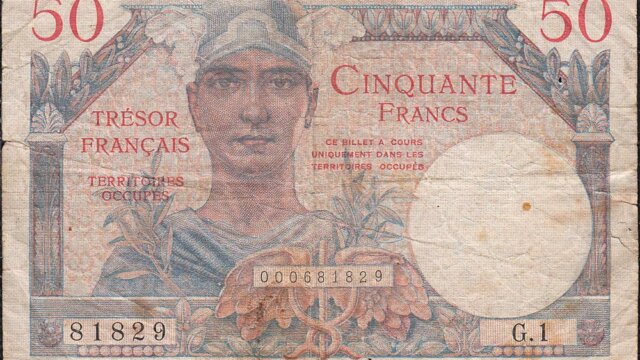 50 francs Trésor Français type 1947