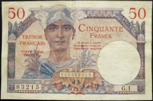 50 francs Trésor Français type 1947