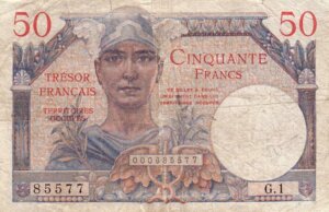 50 francs Trésor Français type 1947