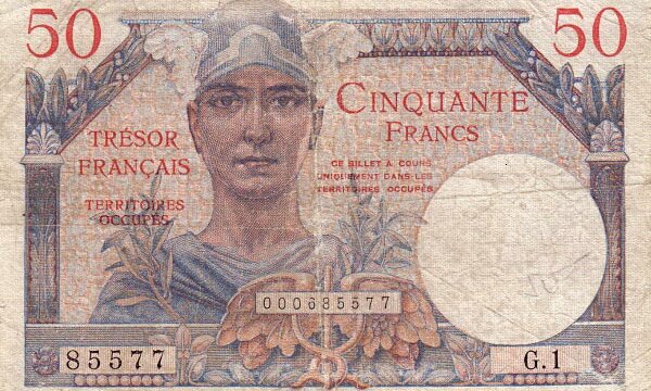 50 francs Trésor Français type 1947