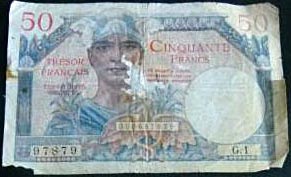 50 francs Trésor Français type 1947