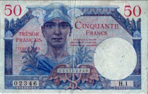 50 francs Trésor Français type 1947