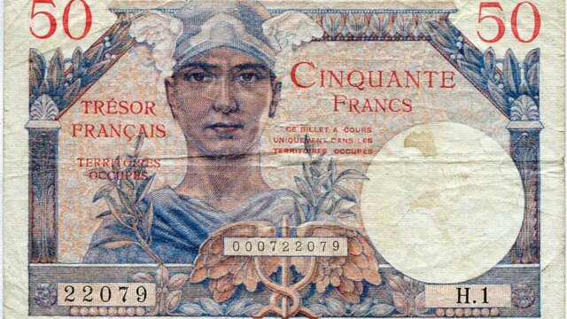 50 francs Trésor Français type 1947