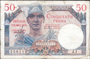 50 francs Trésor Français type 1947