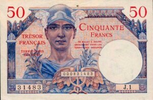 50 francs Trésor Français type 1947