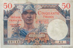 50 francs Trésor Français type 1947