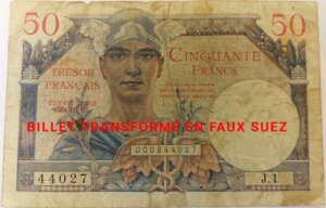 50 francs Trésor Français type 1947