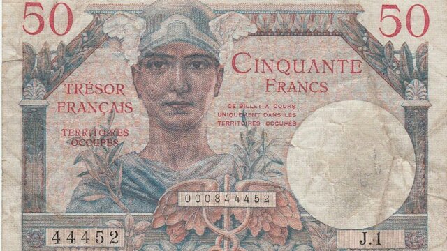 50 francs Trésor Français type 1947