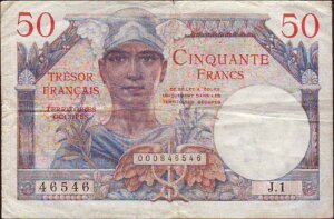 50 francs Trésor Français type 1947