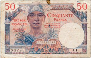 50 francs Trésor Français type 1947