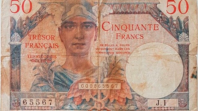 50 francs Trésor Français type 1947