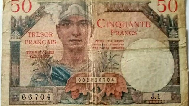 50 francs Trésor Français type 1947