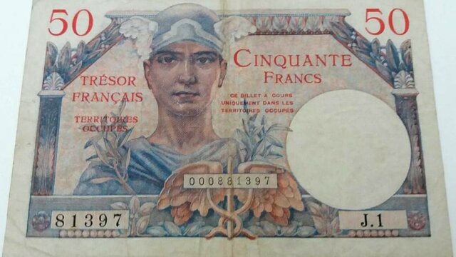 50 francs Trésor Français type 1947