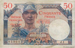 50 francs Trésor Français type 1947