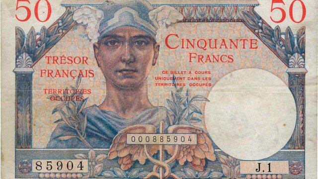 50 francs Trésor Français type 1947