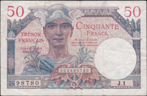 50 francs Trésor Français type 1947