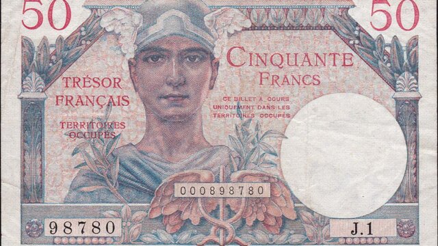 50 francs Trésor Français type 1947