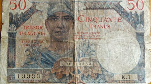 50 francs Trésor Français type 1947