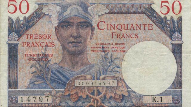 50 francs Trésor Français type 1947