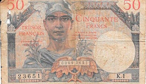 50 francs Trésor Français type 1947