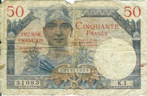 50 francs Trésor Français type 1947