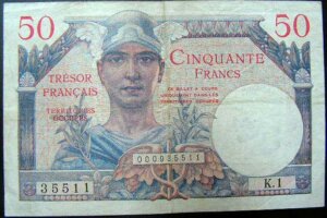 50 francs Trésor Français type 1947