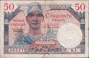 50 francs Trésor Français type 1947