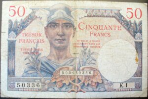 50 francs Trésor Français type 1947