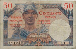 50 francs Trésor Français type 1947