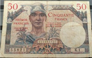 50 francs Trésor Français type 1947