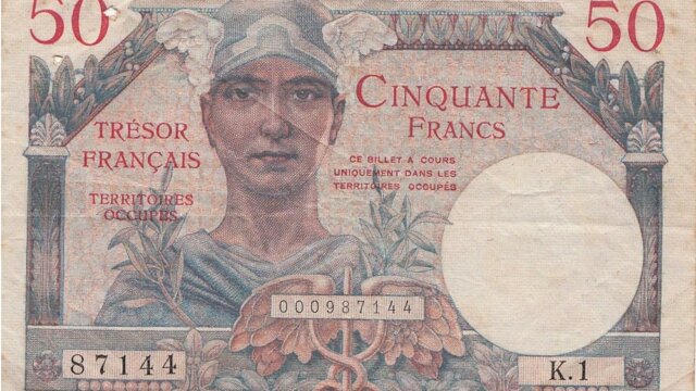 50 francs Trésor Français type 1947