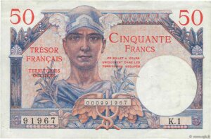 50 francs Trésor Français type 1947