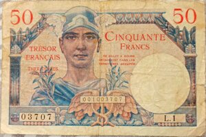 50 francs Trésor Français type 1947