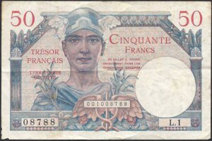 50 francs Trésor Français type 1947