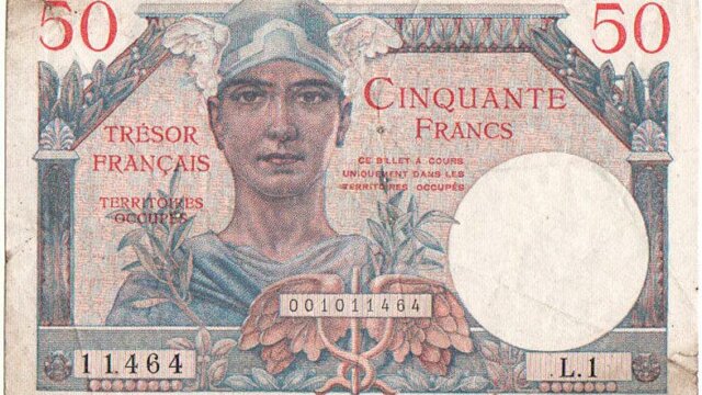 50 francs Trésor Français type 1947