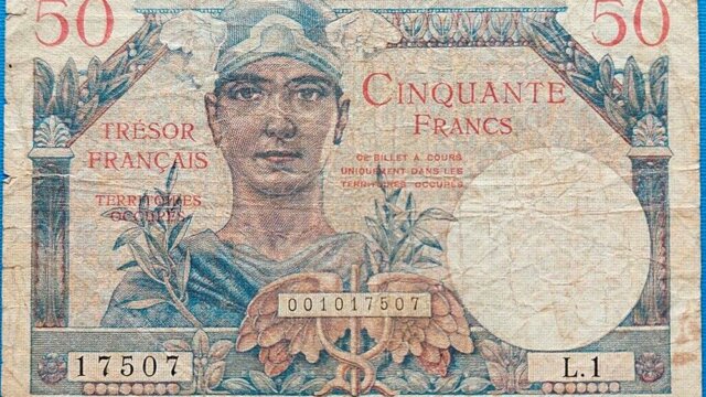 50 francs Trésor Français type 1947