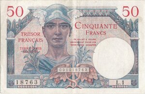 50 francs Trésor Français type 1947