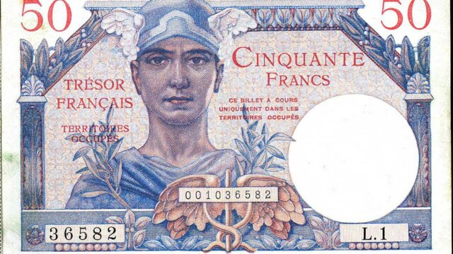 50 francs Trésor Français type 1947