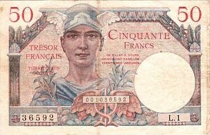 50 francs Trésor Français type 1947