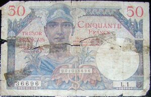 50 francs Trésor Français type 1947