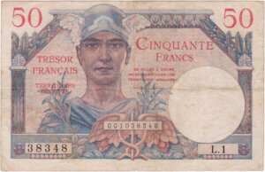 50 francs Trésor Français type 1947