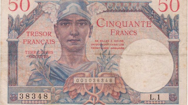 50 francs Trésor Français type 1947