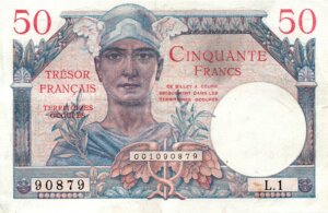 50 francs Trésor Français type 1947