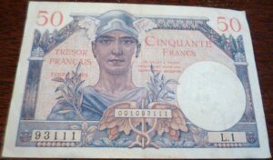 50 francs Trésor Français type 1947