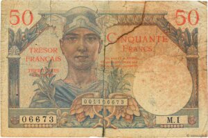 50 francs Trésor Français type 1947