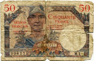 50 francs Trésor Français type 1947